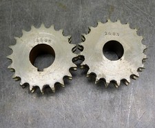 Martin D40B20H Double Roller Chain Sprocket #40 20 Teeth 1"&1-1/4" Bore Lot of 2