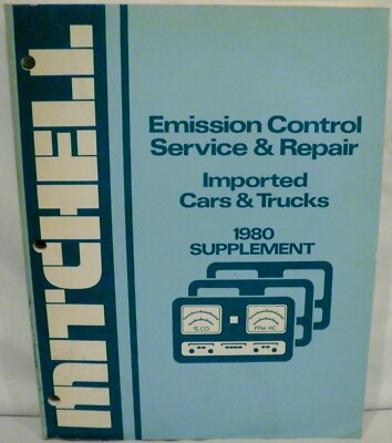 Mitchell Emission Control Service & Repair Imported Cars & Trucks 1980 Supp