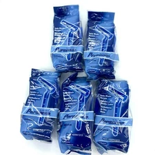 Medline Twin Blade Disposable Razor (5) 10 Count Packs - 50 Total Blades BRN1313