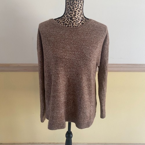 J. McLaughlin Tan 100% Cashmere Sweater Size Large Long Sleeve 16859 - Picture 1 of 4