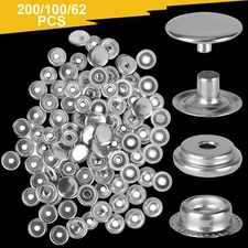 Snap Fasteners Press Studs Stainless Steel Button DIY Marine Boat Canvas Leather