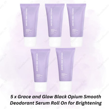 5 x Grace and Glow Black Opium Smooth Deodorant Serum Roll On for Brightening