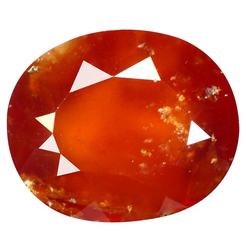 8.79Ct Genuine Oval 13.1X10.9 MM Orange Red Sri Lanka Natural Hessonite Garnet - Imagen 2 de 5