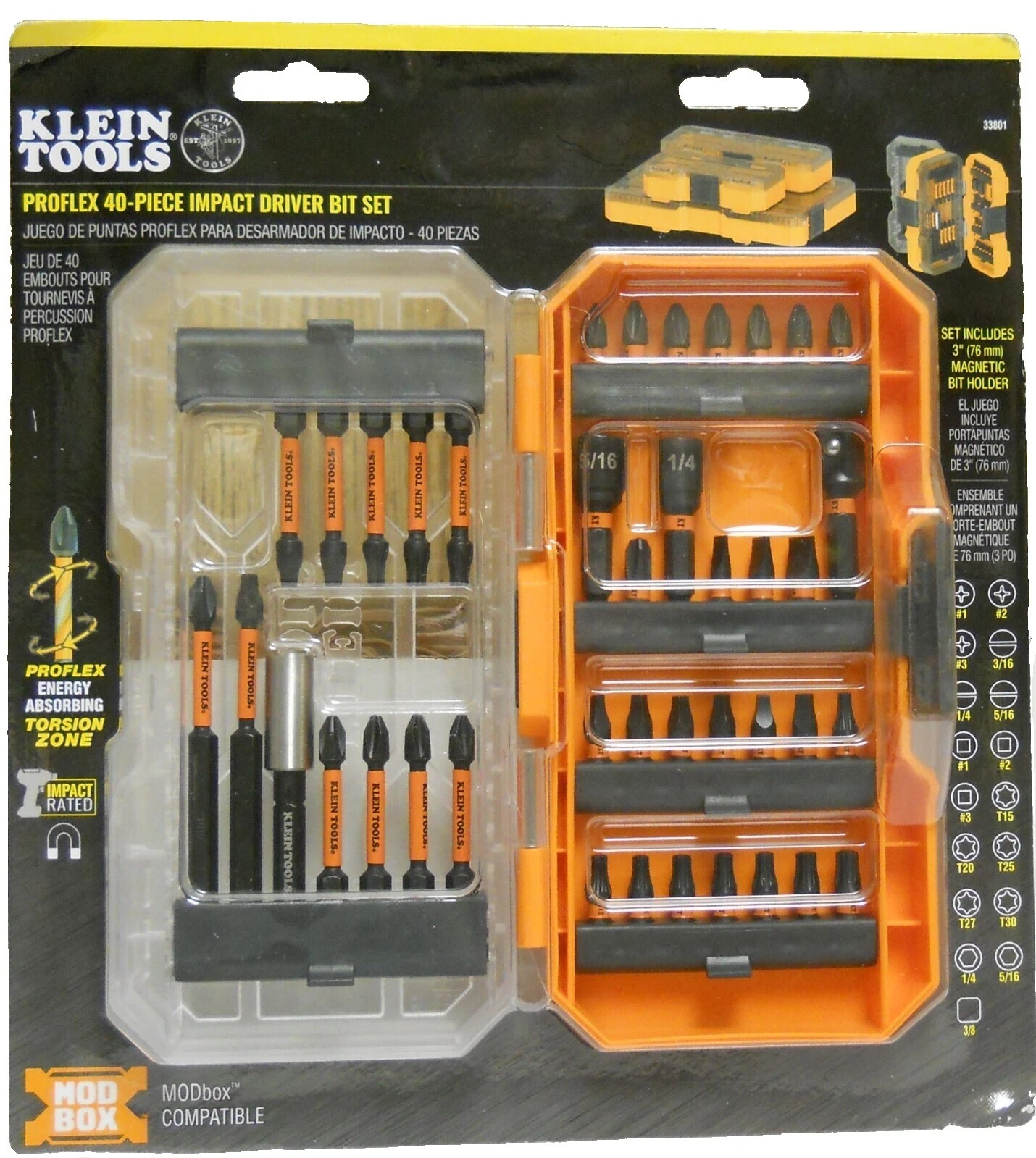 Conjuntos de bits y controladores Klein Tools