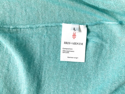 🩵 Iris von Arnim Sommer Pullover Kaschmir Cashmere Pulli hellblau * S M 36 38 - Bild 4 von 4
