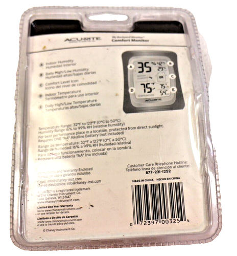 Acu-Riter Backyard Comfort Monitor Temperature and Humidity # 00325 - Picture 2 of 3