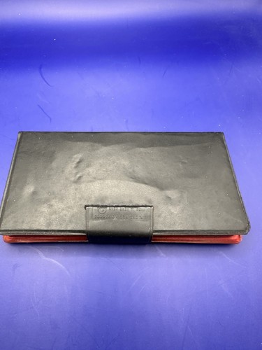 Vtg Magnetic Checker Travel Set Vinyl Case Board Snap Closure Button - Picture 10 of 10