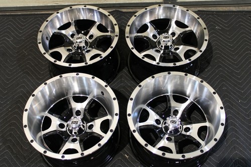 HONDA RANCHER 350 12" COBRA M/B ATV / UTV ALUMINUM WHEELS ( SET 4 ) SRA1CA - Picture 2 of 5