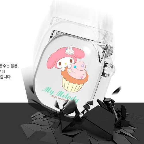 Sanrio My Melody Samsung Galaxy Buds2 Pro Live Clear Hard Cases with Keychain - Imagen 6 de 18