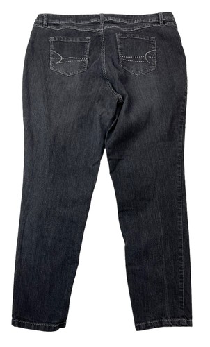 Avenue Denim Damen 22/24 Stretch schwarze Waschung Jegging Jeans (40"W x 29" Ins.) - Bild 20 von 24