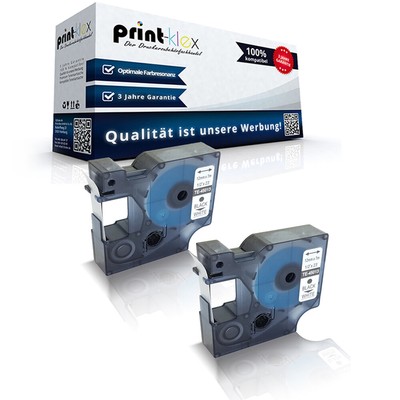 2x Drucker Schriftbänder für Dymo LABELMANAGER-160 45013 All - Office Line Serie