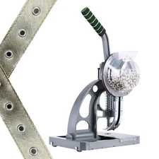 Heavy Duty Hand Press Eyelet Grommet Machine Punch Tool Kit 3/8" 2000 Grommets