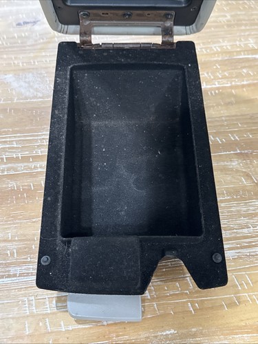2006-2011 Buick Lucerne Center Console Gray Leather Armrest Lid Storage OEM - Picture 3 of 9
