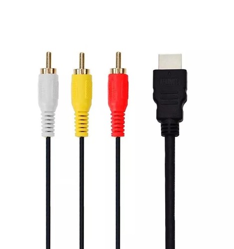 HDMI to 3RCA Scart Audio Video AV Cable Full HD Converter Adapter Male 1.5 M - Picture 3 of 4