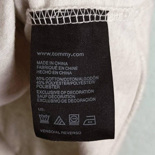 TOMMY HILFIGER Boys Gray M (12-14) Pullover Sweater 1/4 Zip Mock Collar USA Flag - Picture 8 of 9