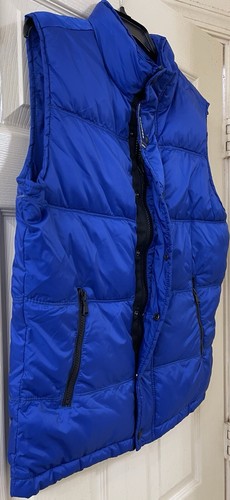 Express Tech Men's Blue Insulated Winter Puffer Vest Polyester Size S NWT - Picture 5 of 11