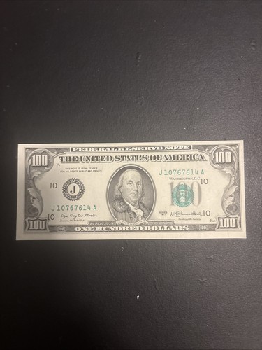 Uncirculated Small Head $100 bill (One Hundred Dollar Bill) - Series 1977 - Picture 1 of 2