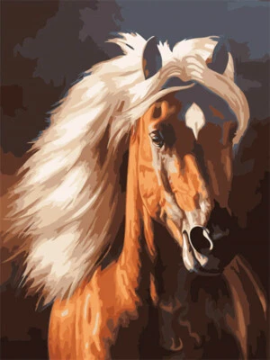 DIAMOND DOTZ Diamond Painting Pferd 40x30 cm Pracht Creatives Hobby - Neu