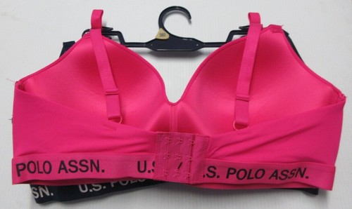 U.S. Polo Assn. Since 1890 Intimates Women's 2 Pair Pack Gentle Lift Bras 38D - Picture 2 of 2