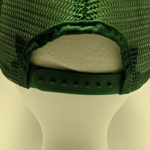 AJD Lucky Stripes Snapback Trucker Mesh Hat Cap Green White Made in USA VTG NOS - Picture 7 of 9