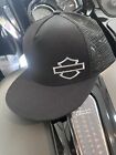 New Black W/Grey Color Emb Thread harley davidson themed snapback trucker Hat