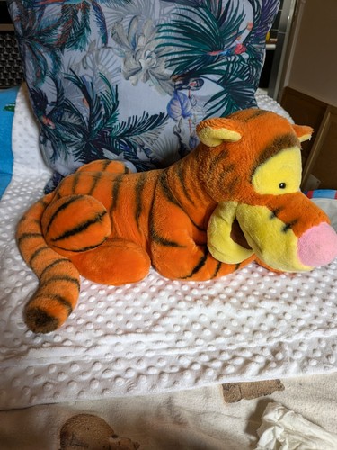 Disney TIGGER 20" PJ Pyjama Case Winnie the Pooh Jemini Cuddly Soft Toy Rare - Picture 11 of 14