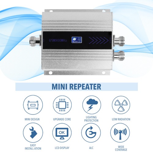 Kit amplificateur de signal pour téléphone portable LCD GSM900MHz double extrémité avec antenne Yagi 220V EU P2U3 - Photo 7/10