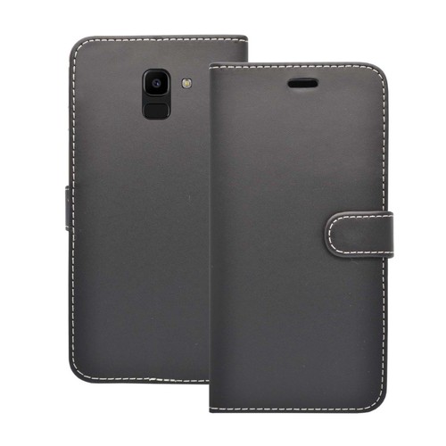 Funda billetera abatible cuero PU en varios colores para Samsung Galaxy J6 2018 - Imagen 10 de 13