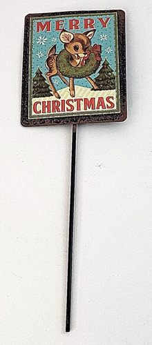 Christmas Decor Set of 4 New Holiday Crafts Plant Markers Table Home Decoration - Picture 2 of 6