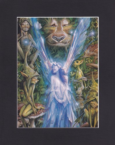 Quadro artistico stampa opaca 8x10 Fate Fairy, Brian Froud: baciato dai Pixies
