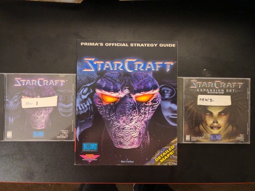 StarCraft und Erweiterung PC Spiel mit Strategiehandbuch