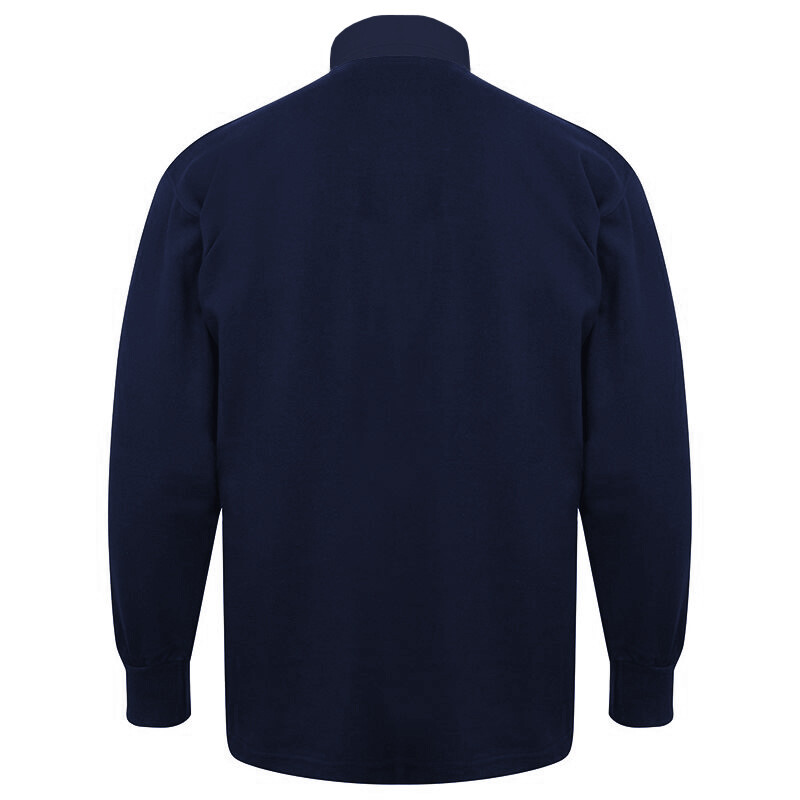 Front Row Long Sleeve Classic Rugby Polo Shirt Tshirt Szs S4XL RW478