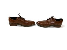 Mens Van Heusen Memory Foam Garrett Cognac Tan Oxford Dress Shoes Size 8.5 M