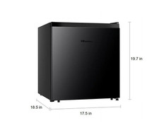 Hisense WMS017M6XBE 1.6 Cu. ft. Single Door Mini Fridge , Black