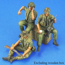1/35 Resin Figure Model Kit US Army AFV Crew Set 3 Figures Unassembled Unpainted
