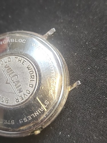 Vintage Vulcain wristwatch watch Case/Back/Crystal Estate - Parts - Picture 4 of 12