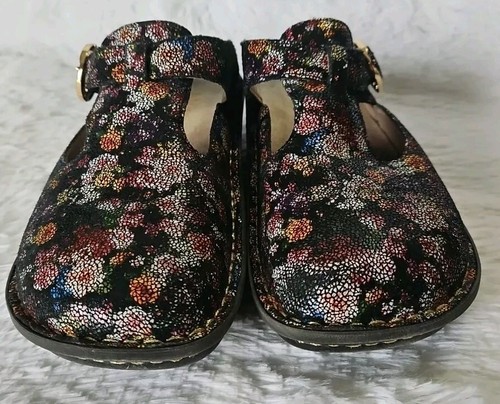Alegria Slip-On Clogs Women's Size 38 Tranquil Garland Print - Picture 2 of 7