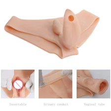 TRANSKIN Silicone Fake vagina Panties for Crossdresser Transgender 
