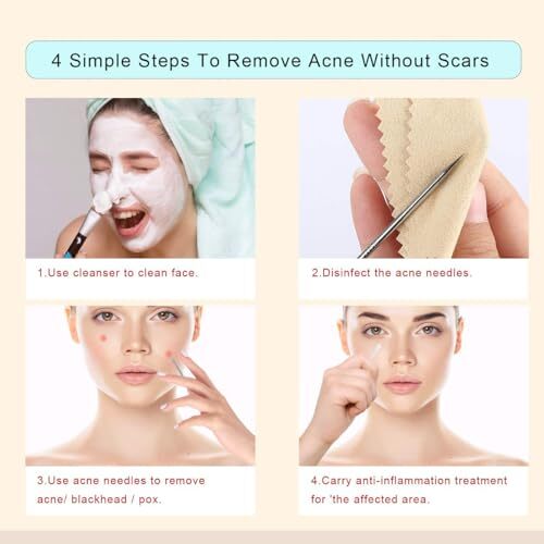 Blackhead Remover Tool Kits, Professional Stainless Pimple Comedone Extractor - Bild 6 von 7