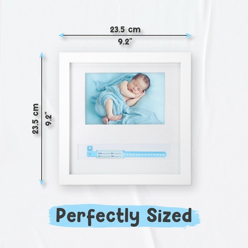 Baby Bracelet Picture Frame | Hospital ID |  First-Year Baby Photo Frame | Gift - Picture 16 of 37