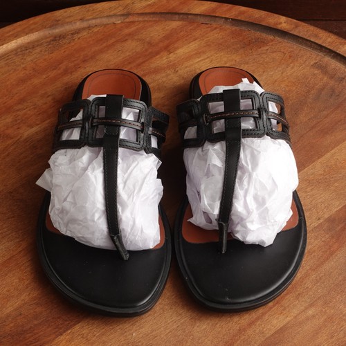 Sandali Vionic WMS TAGLIA 8 BLK Alvana pelle perizoma scarpa piatta comoda spiaggia costiera - Foto 2 di 14