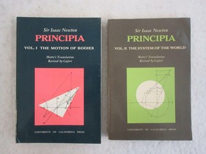 Sir-Isaac-Newton-PRINCIPIA-Motte-039-s-Translation-2-Vol-039-s-1962-Univ-of-California