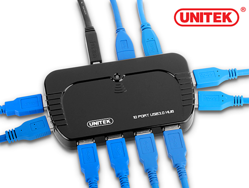 Unitek 10-Port USB 3.0 Charging Dock Hub Multiple Devices Quick Charge Windows - Picture 5 of 8