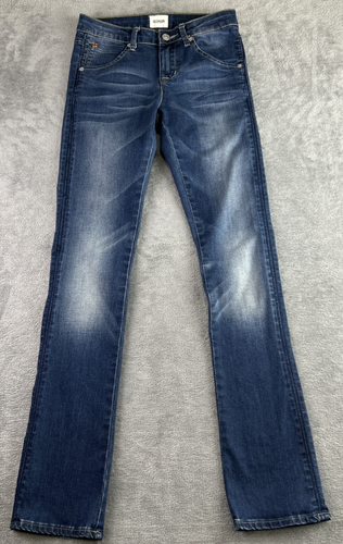 Hudson Girl's 14 (26x29) Flap Pockets Low Rise Embellished Skinny Jeans Preppy