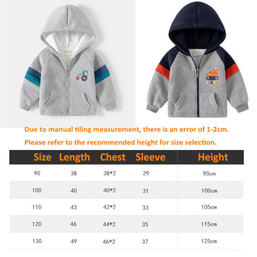 Kinder Junge Mädchen Kleinkind Kapuzenmantel Winter Herbst warm Plüsch dick Mantel Jacke - Bild 13 von 17