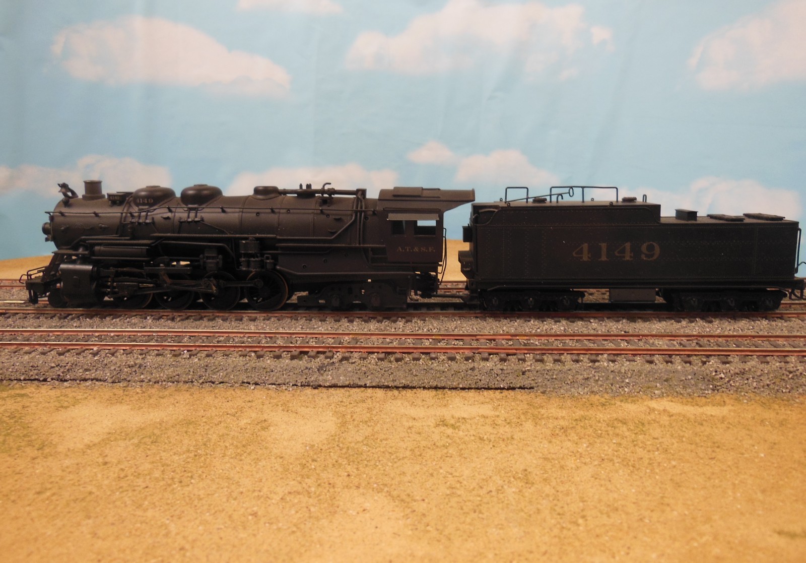 Escala Ho Latón Unidos pfm Santa Primera Edición 2-8-4 Berkshire Pintado Locomotora Escala Ho Latón Unidos pfm Santa Primera Edición 2-8-4 Berkshire Pintado Locomotora