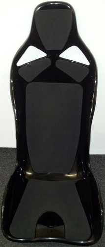 GRP/CARBON/KEVLAR/ALUMINIUM CAR SEAT PADS UNIVERSAL for Bucket Seat in BLACK - Picture 2 of 5