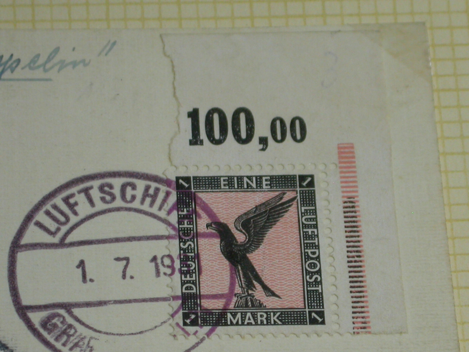 ZEPPELINPOST ISLANDFAHRT BORDPOST ABWURF REIKJAVIK 1.7.1931 1 MARK ECKRAND Populaire postorderverkoop