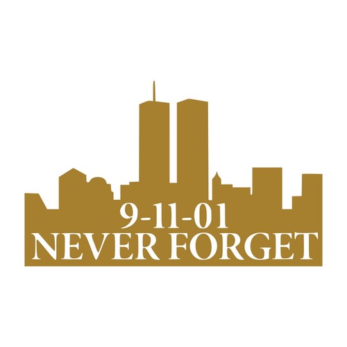 9-11 Sticker - Never Forget September 11th Decal - Select Color Size - Bild 23 von 25