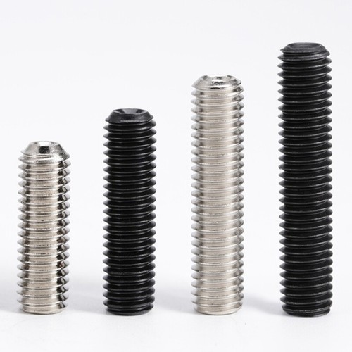 M1.6-M12 Socket Cup Point Grub Screws Hex Allen Set Screws 12.9 Black/Ni Plating - Picture 9 of 17